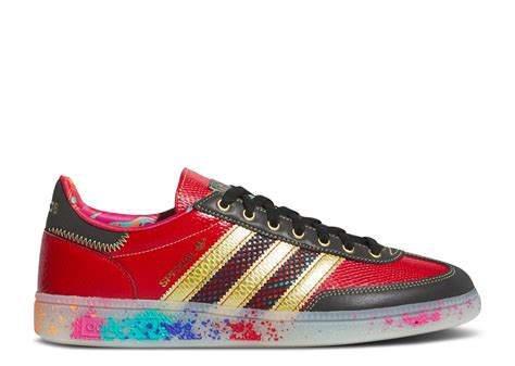 S.E.E.D. x Handball Spezial 'Scarlet Gold Paint Splatter' 